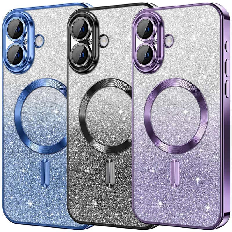 TPU чехол Delight case with Magnetic Safe с защитными линзами на камеру для Apple iPhone 16 (6.1")