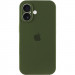 Фото Чехол Silicone Case Full Camera Protective (AA) для Apple iPhone 16 Plus (6.7") (Зеленый / Dark Olive) на vchehle.ua