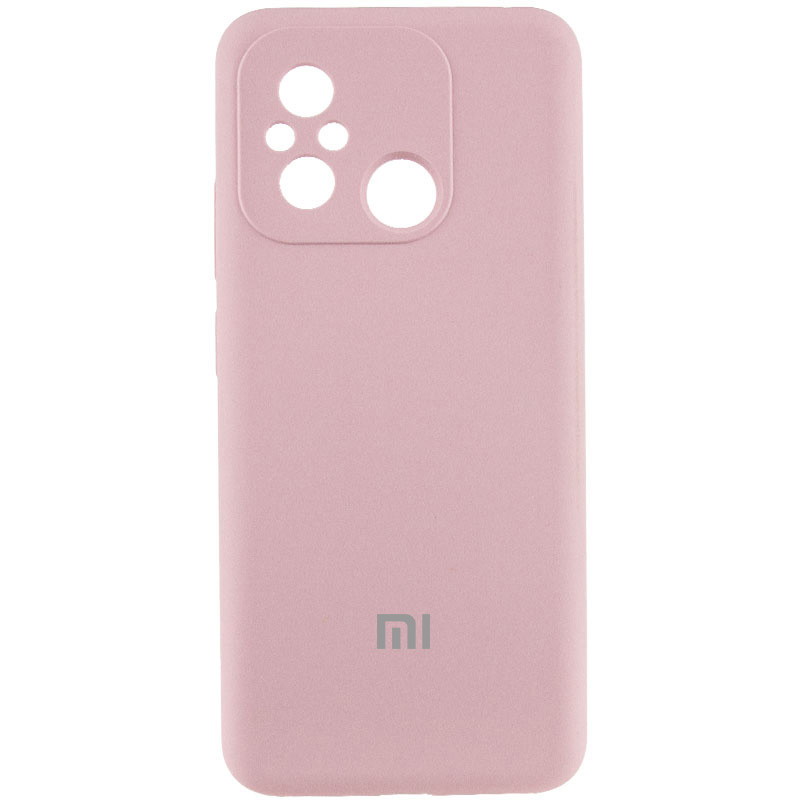 Чохол Silicone Cover Lakshmi Full Camera (AA) with logo на Xiaomi Redmi 12C / Poco C55 (Рожевий / Pink Sand)