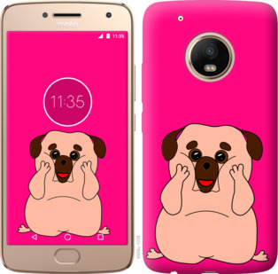 

Чехол Весёлый мопс для Motorola Moto G5 PLUS 928685