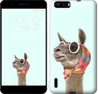 

Чехол Модная лама для Huawei Honor 6 Plus 753367
