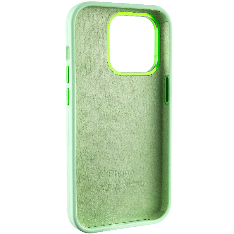 Замовити Чохол Silicone Case Metal Buttons (AA) на Apple iPhone 13 Pro Max (6.7") (Зелений / Pistachio) на vchehle.ua