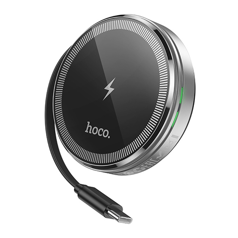 БЗУ Hoco CQ18 Flash 2in1 Magnetic + iWatch (with retractable cable Type-C) (Silver) в магазине vchehle.ua