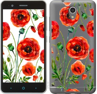 

Чохол Намальовані маки на ZTE A510 744359