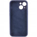 Фото Чехол Silicone Case Full Camera Protective (AA) NO LOGO для Apple iPhone 13 (6.1") (Темно-синий / Midnight blue) на vchehle.ua