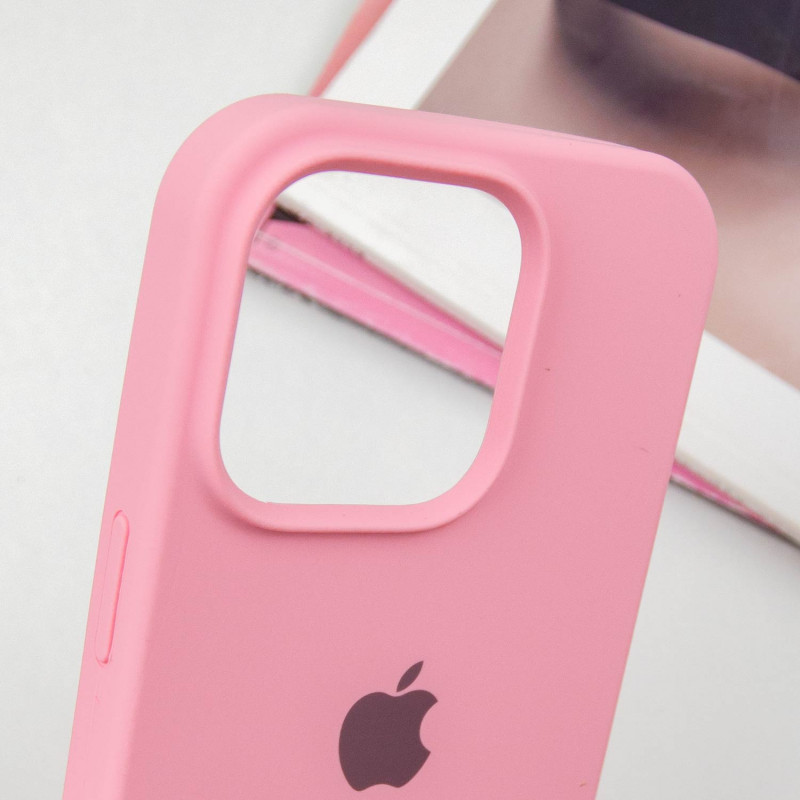 Чохол Silicone Case Full Protective (AA) на Apple iPhone 16 Pro (6.3") (Рожевий / Pink) в магазині vchehle.ua