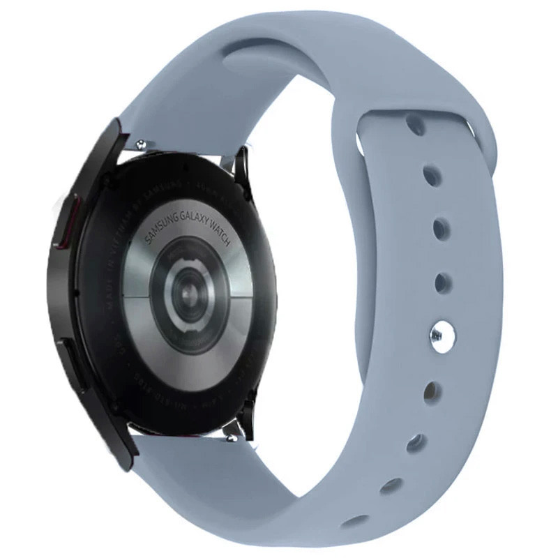 Силиконовый ремешок Sport для Smart Watch 22mm (Серый / Light Grey)