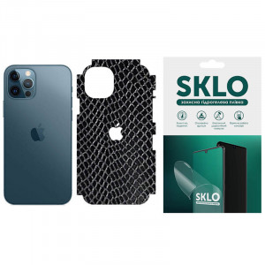 Защитная пленка SKLO Back (тыл+грани без углов+лого) Snake для Apple iPhone 13 Pro Max (6.7")