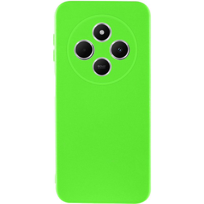 Чехол Silicone Cover Lakshmi Full Camera (AA) для Xiaomi Redmi 14C / Poco C75 (Салатовый / Neon Green)