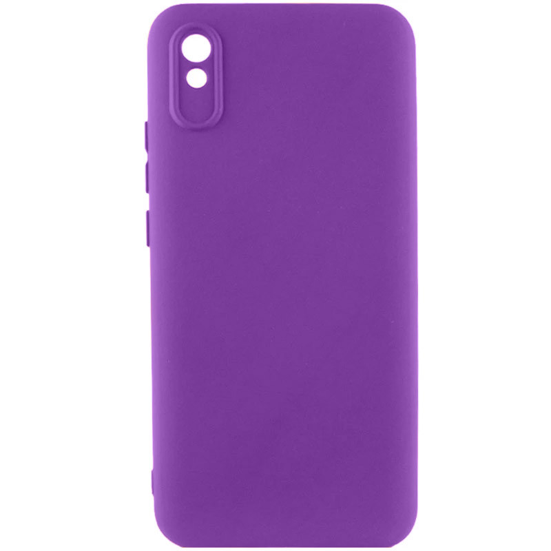 Чохол TPU GETMAN Liquid Silk Full Camera на Xiaomi Redmi 9A (Фіолетовий / Purple)