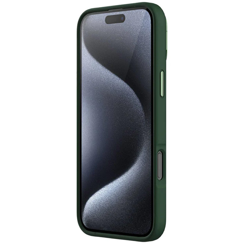 Чехол Silicone Nillkin LensWing Prop Magnetic для Apple iPhone 16 Pro (6.3") (Зеленый / Green) в магазине vchehle.ua