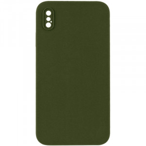 Чехол Silicone Case Square Full Camera Protective (AA) NOLOGO для Apple iPhone XS Max (6.5")
