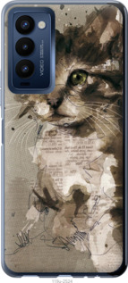 

Чехол Котёнок из пятен и линий для Tecno Camon 18 P 1391094