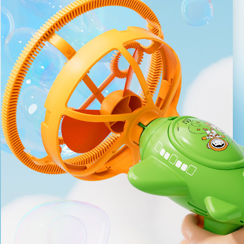 Фото Пістолет для мильних бульбашок H035 Bubble Gun з пропелером 2in1 + bottle 250ml (Green) на vchehle.ua
