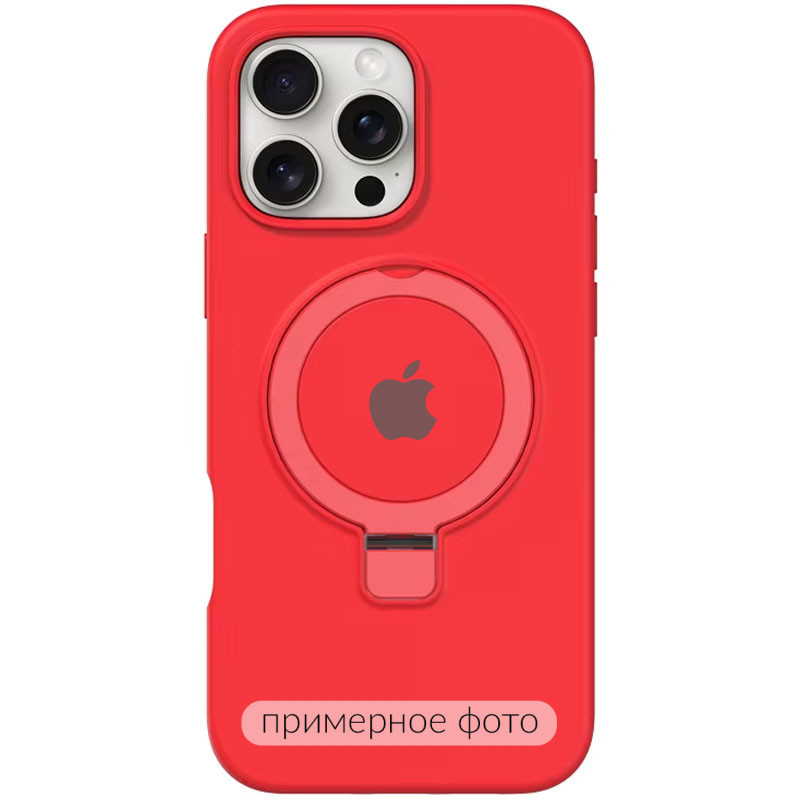 Чехол Silicone Case Full Protective with Ring для Apple iPhone 16e (6.1") (Red)