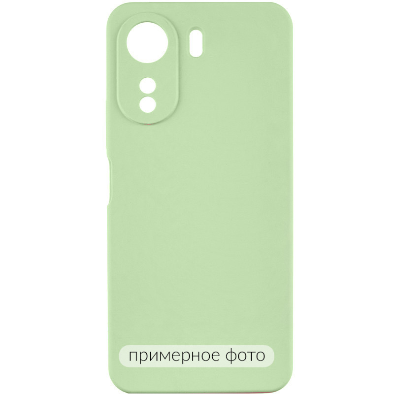 Чохол TPU GETMAN Liquid Silk Full Camera на Xiaomi Redmi 13C / Poco C65 (Зелений / Pistachio)