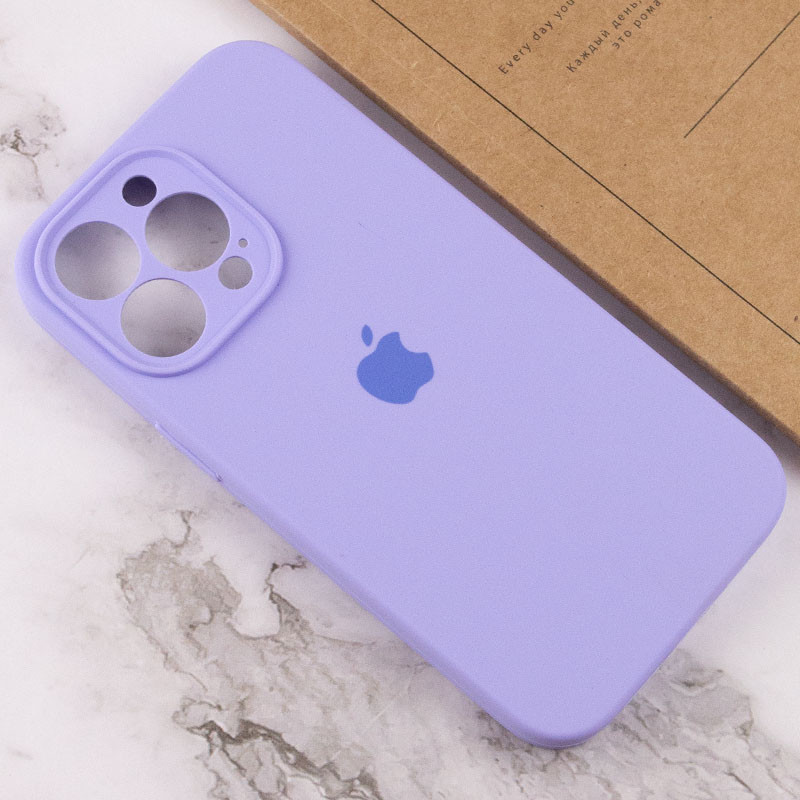 Чехол Silicone Case Full Camera Protective (AA) для Apple iPhone 15 Pro (6.1") (Сиреневый / Dasheen) в магазине vchehle.ua