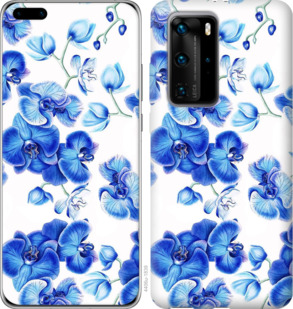 

Чохол Блакитні орхідеї на Huawei P40 Pro 933896
