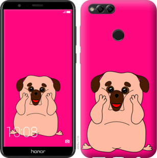 

Чехол Весёлый мопс для Huawei Honor 7X 928598