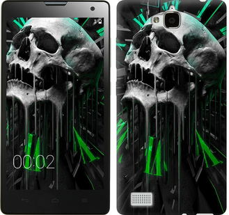 

Чехол Череп-часы для Huawei Honor 3C 353003