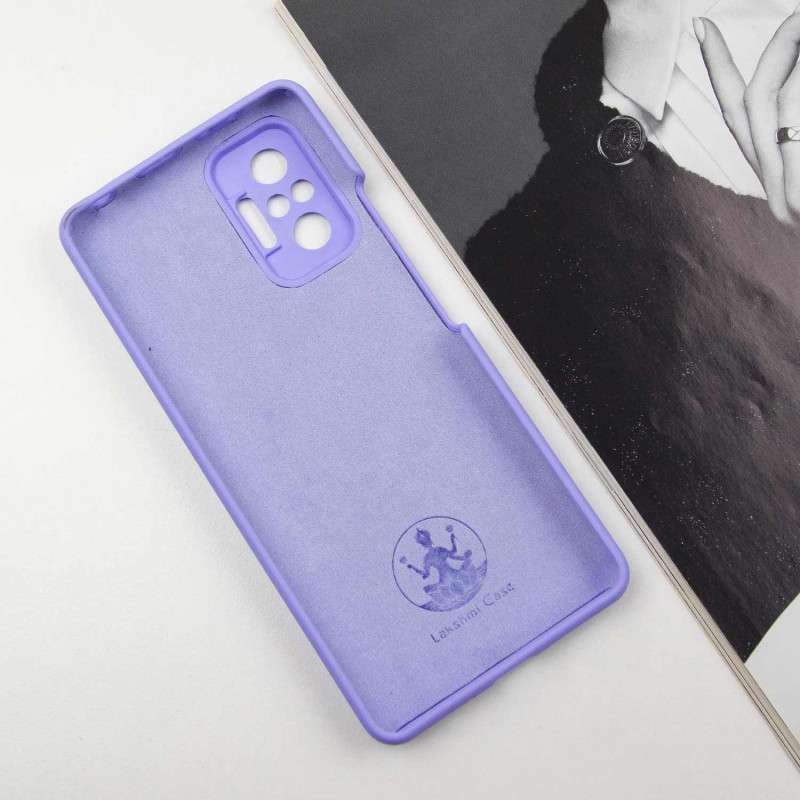 Фото Чохол Silicone Cover Lakshmi Full Camera (AAA) with Logo на Xiaomi Redmi Note 10 Pro / 10 Pro Max (Бузковий / Dasheen) на vchehle.ua