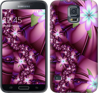 

Чехол Цветочная мозаика для Samsung Galaxy S5 Duos SM G900FD 384157