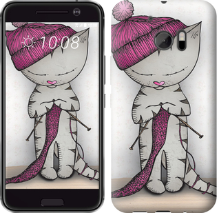 

Чехол Кошка рукодельница для HTC 10 584156