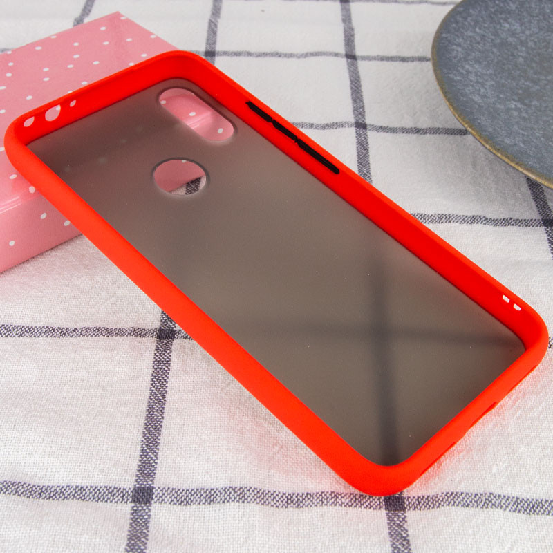 

TPU+PC чехол Soft-touch з кольоровими кнопками для Xiaomi Redmi Note 7 (Червоний) 770734