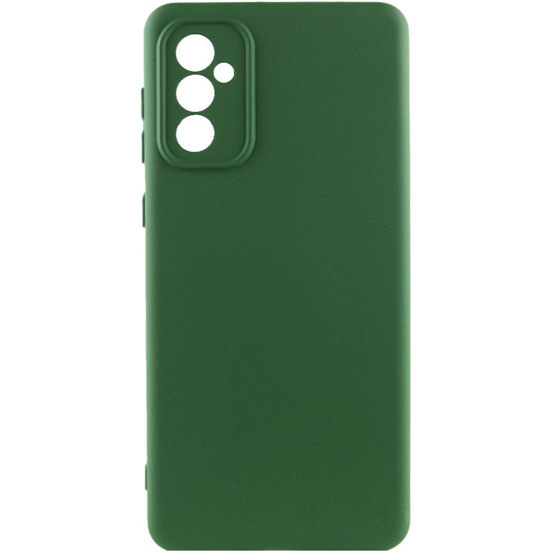 Чехол TPU GETMAN Liquid Silk Full Camera для Samsung Galaxy A36 5G (Зеленый / Dark green)