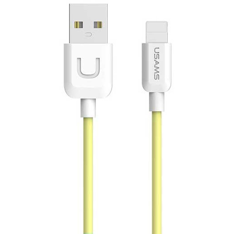 Дата кабель USAMS US-SJ097 USB to Lightning (1m) (Yellow)