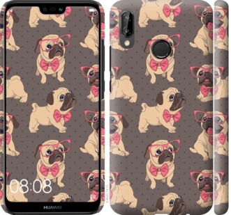 

Чехол мопсики 2 для Huawei P20 Lite 731626