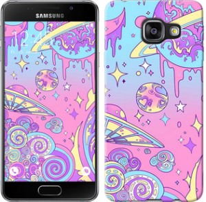 Чехол Розовая галактика для Samsung Galaxy A3 (2016) A310F