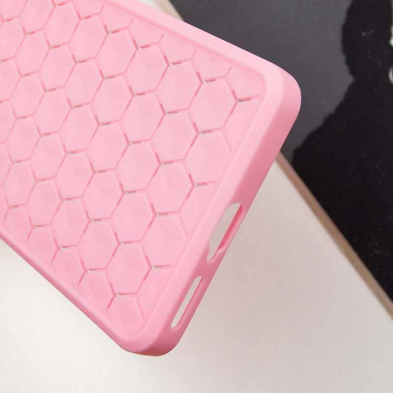 Замовити Чохол TPU Honeycomb на Xiaomi Redmi Note 11 Pro 4G/5G / 12 Pro 4G (Рожевий / Light pink) на vchehle.ua