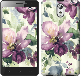 

Чехол Цветы акварелью для Lenovo Vibe P1m 296545