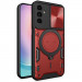 Фото Ударопрочный чехол Bracket case with Magnetic для Samsung Galaxy M35 5G (Red) на vchehle.ua