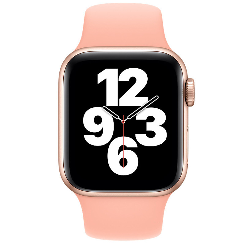 Фото Силіконовий ремінець на Apple watch 44/45/46/49mm (Рожевий / Flamingo) на vchehle.ua