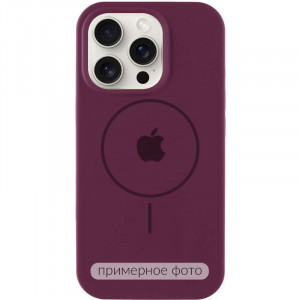 Чехол Silicone Case Full Protective (AA) with Magnetic Safe для Apple iPhone 14 (6.1")