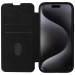 Фото Кожаный чехол (книжка) Nillkin Qin Prop Plain Camshield для Apple iPhone 16 (6.1") (Classic Black) в магазине vchehle.ua