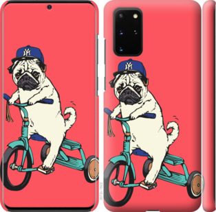 

Чохол Мопс на велосипеді на Samsung Galaxy S20 Plus 878860