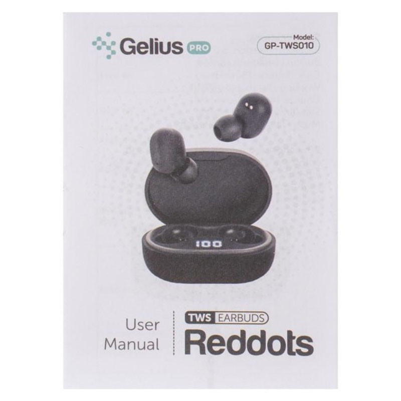 Купить Беспроводные наушники Gelius Reddots TWS GP-TWS010 (Черный) на vchehle.ua