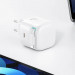 МЗП Usams US-CC209 GaN With Lightning Magnetic Retractable Cable Module XMF Ser. 35W (2USB-C) (White) в магазині vchehle.ua