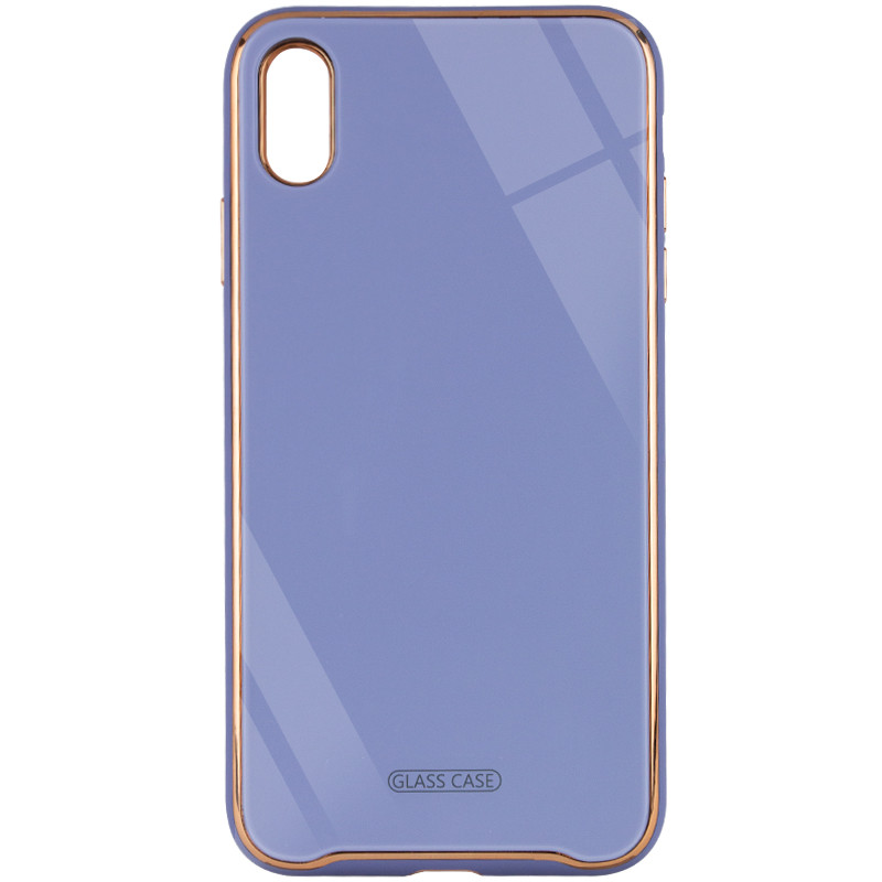 

TPU+Glass чехол Venezia для Apple iPhone XS Max (6.5") (Сиреневый / Dasheen) 923353