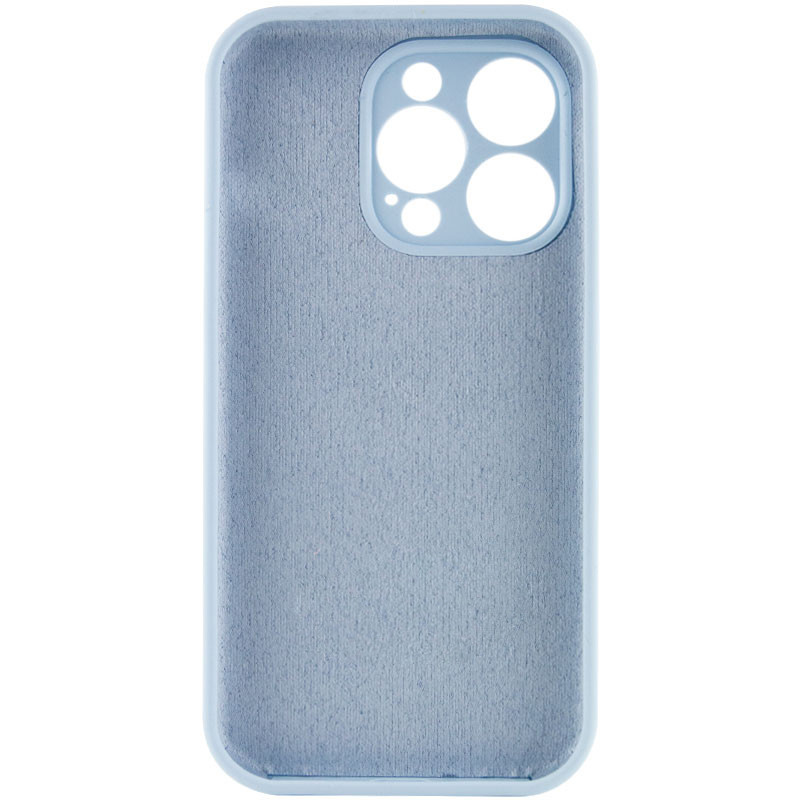 Чехол Silicone Case Full Camera Protective (AA) NO LOGO для Apple iPhone 15 Pro (6.1") (Голубой / Sweet Blue) в магазине vchehle.ua