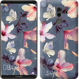 

Чехол Нарисованные цветы для Huawei Mate 10 Pro 599870