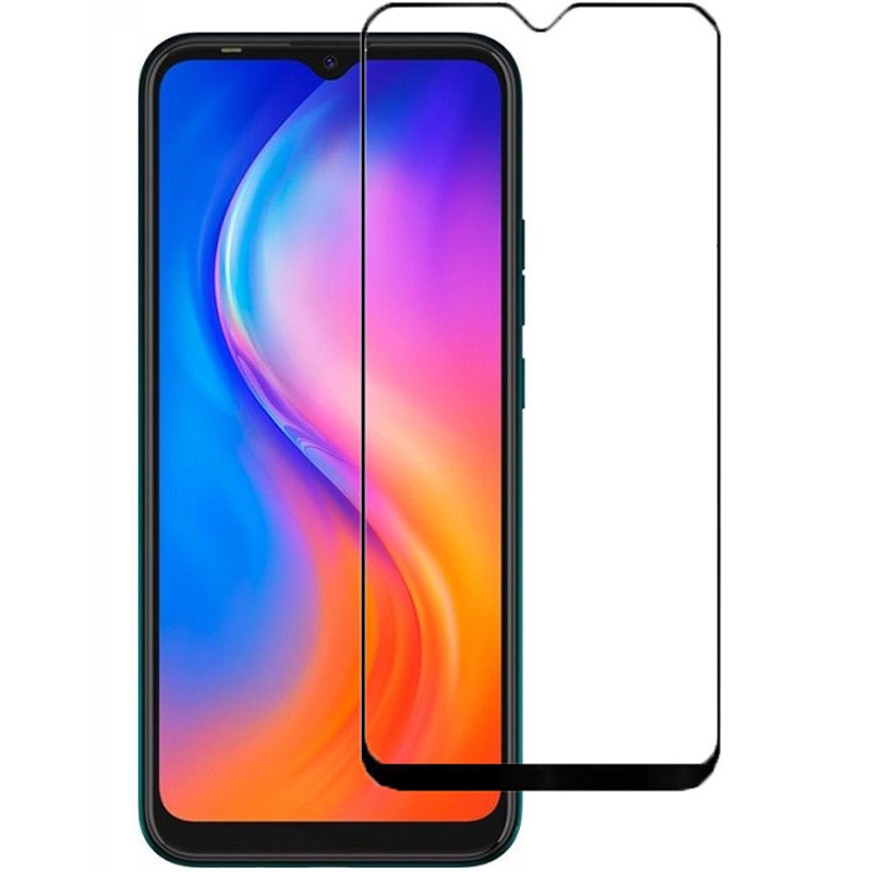 Захисне скло 2.5D CP + (full glue) на TECNO Spark 8P (Чорний)