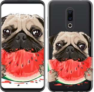 

Чохол Мопс і кавун на Meizu 16th 843699