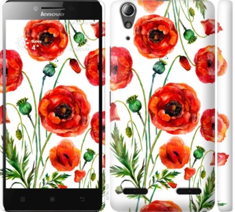 

Чехол Нарисованные маки для Lenovo A6000 743924