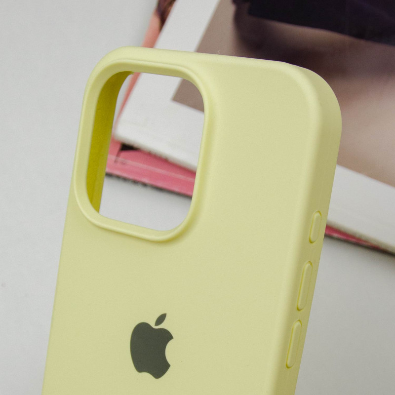 Чехол Silicone Case Full Protective (AA) для Apple iPhone 14 Pro (6.1") (Желтый / Mellow Yellow) в магазине vchehle.ua