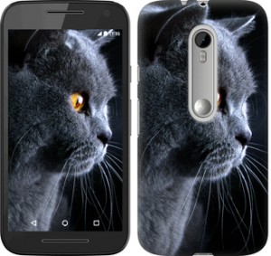 Чехол Красивый кот для Motorola Moto G3