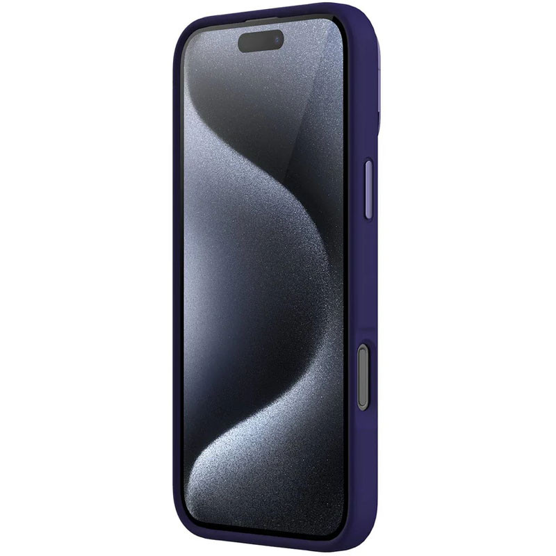 Купить Чехол Silicone Nillkin LensWing Prop Magnetic для Apple iPhone 16 Pro Max (6.9") (Фиолетовый / Deep Purple) на vchehle.ua